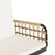 Swing Bench with Cushions 105x58x38 cm Poly Rattan and Steel