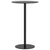 Garden Table Round Black Ø60x105 cm Steel