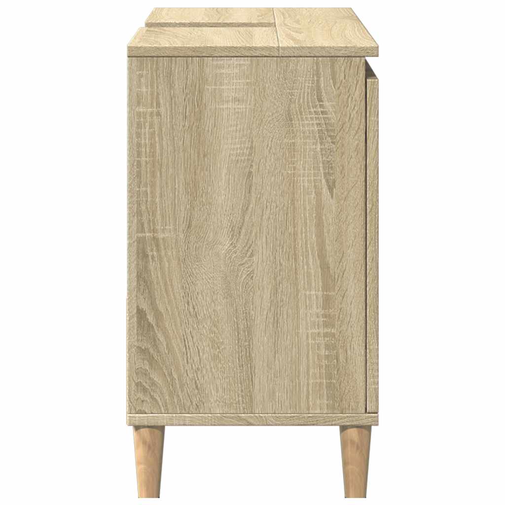 Bathroom Cabinet Sonoma Oak 65x33x60 cm Engineered Wood