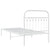 Metal Bed Frame without Mattress with Headboard White 90x190 cm