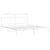 Metal Bed Frame without Mattress with Headboard White 183x203 cm King