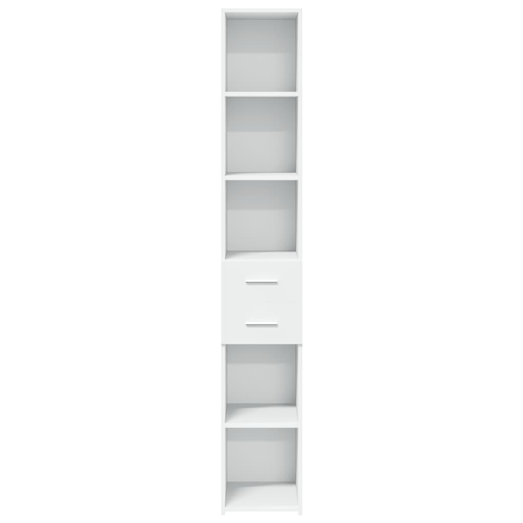 Highboard White 30x42.5x185 cm Engineered Wood