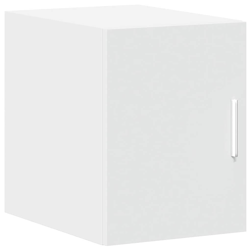 Slim Storage Cabinet White 30x42.5x225 cm Engineered Wood