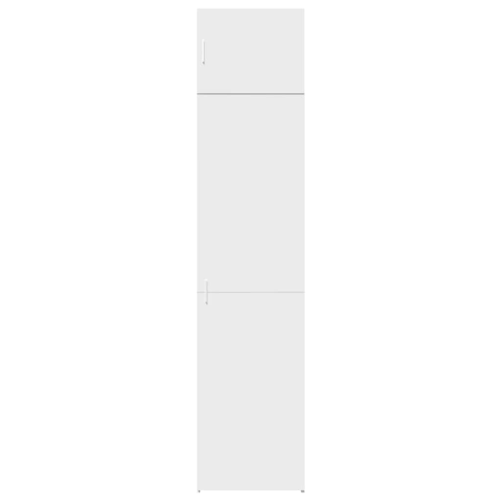 Slim Storage Cabinet White 50x42,5x225 cm Engineered Wood
