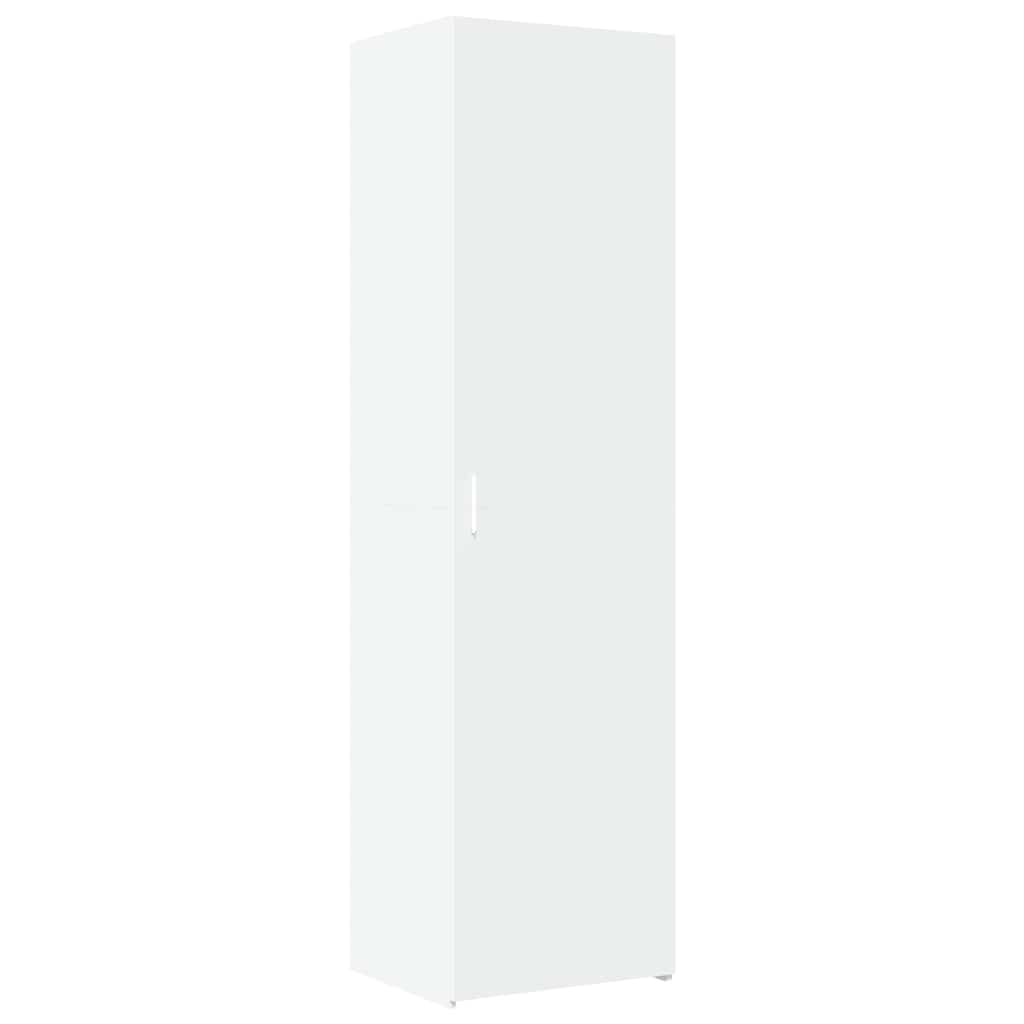 Slim Storage Cabinet White 50x42,5x225 cm Engineered Wood