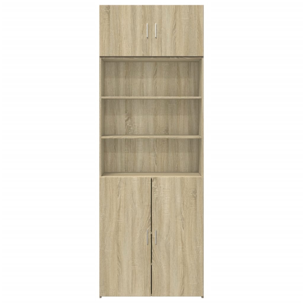 Storage Cabinet Sonoma Oak 80x42,5x225 cm Engineered Wood