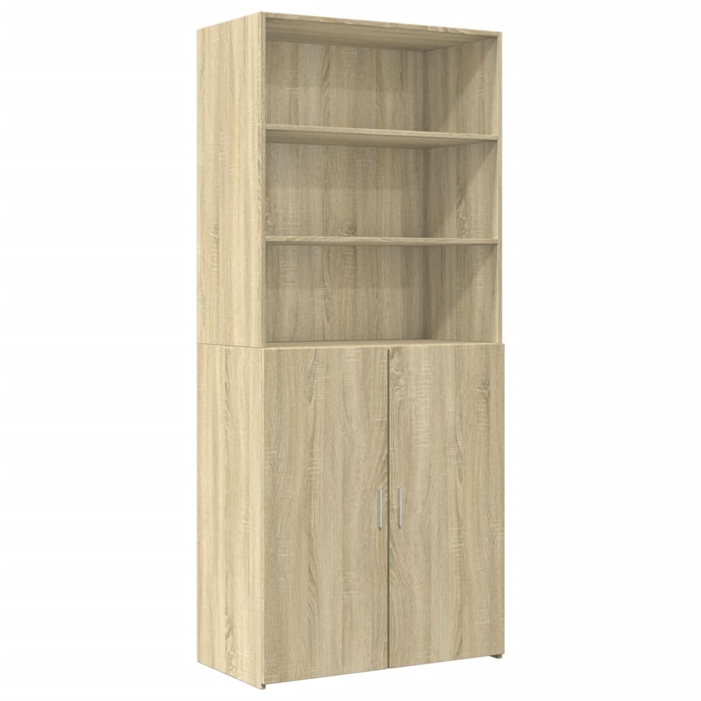 Storage Cabinet Sonoma Oak 80x42,5x225 cm Engineered Wood