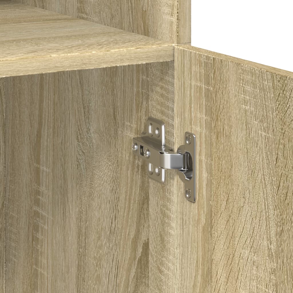 Storage Cabinet Sonoma Oak 80x42,5x225 cm Engineered Wood