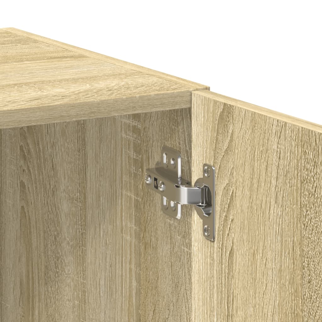 Storage Cabinet Sonoma Oak 80x42,5x225 cm Engineered Wood