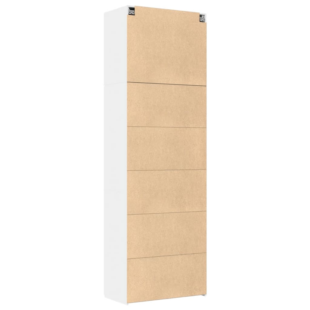 Highboard White 80x42.5x249 cm Engineered Wood