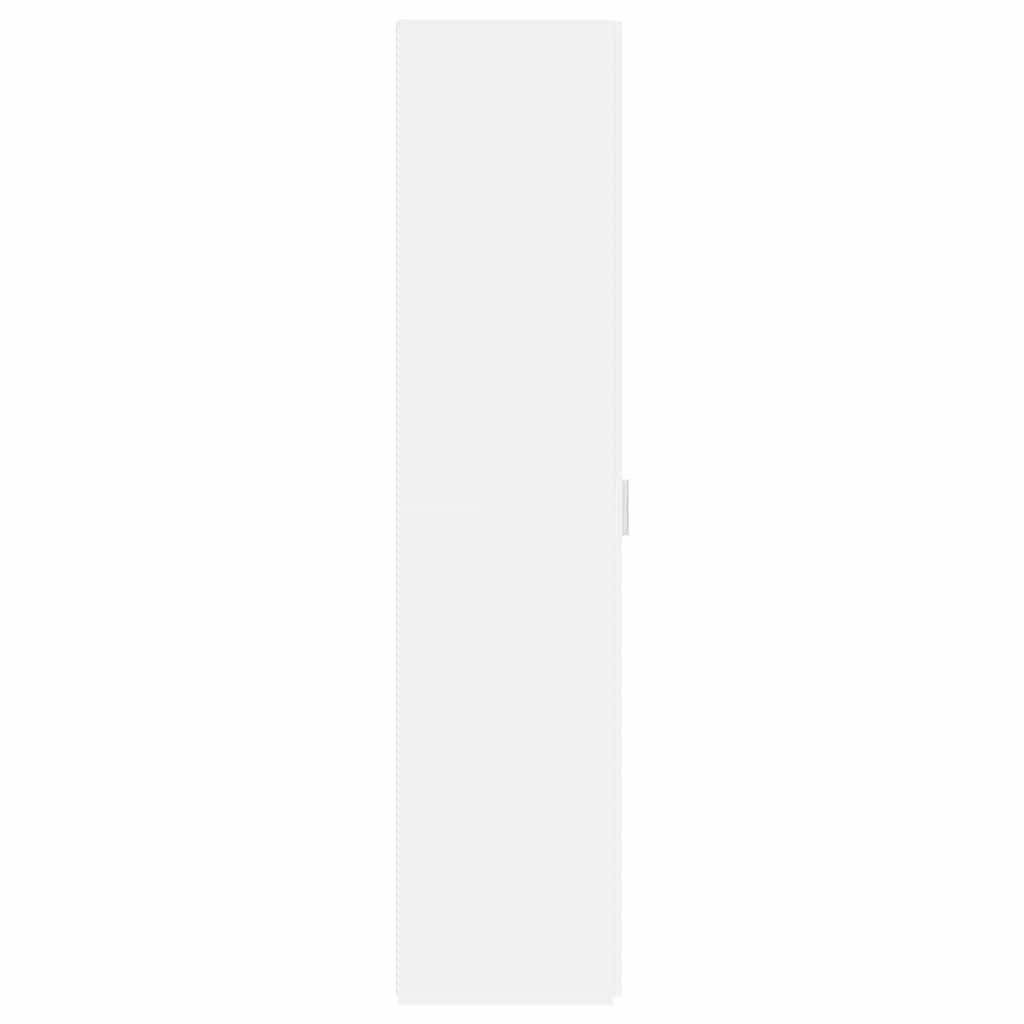 Highboard White 45x42.5x185 cm Engineered Wood
