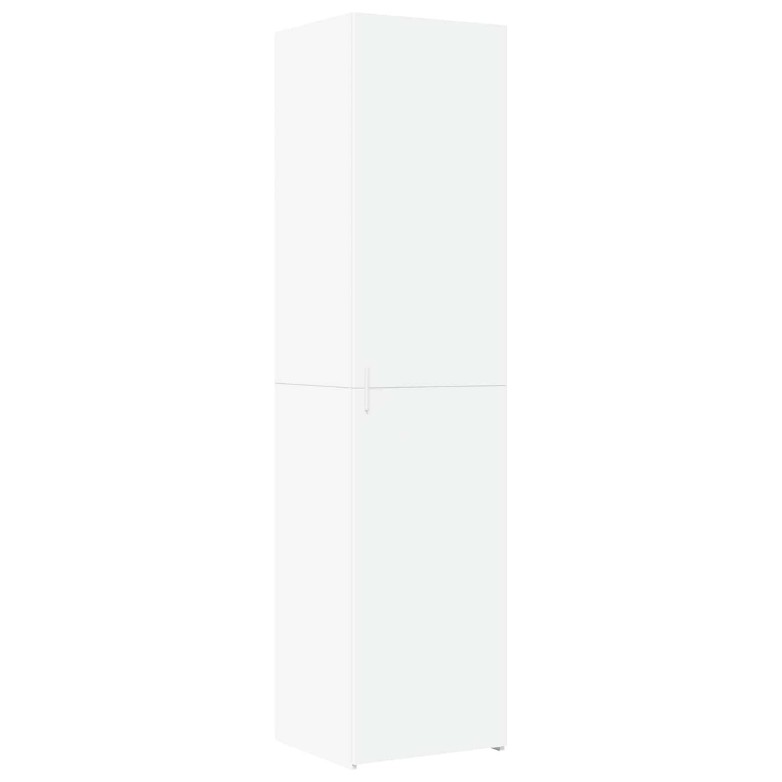 Highboard White 45x42.5x185 cm Engineered Wood