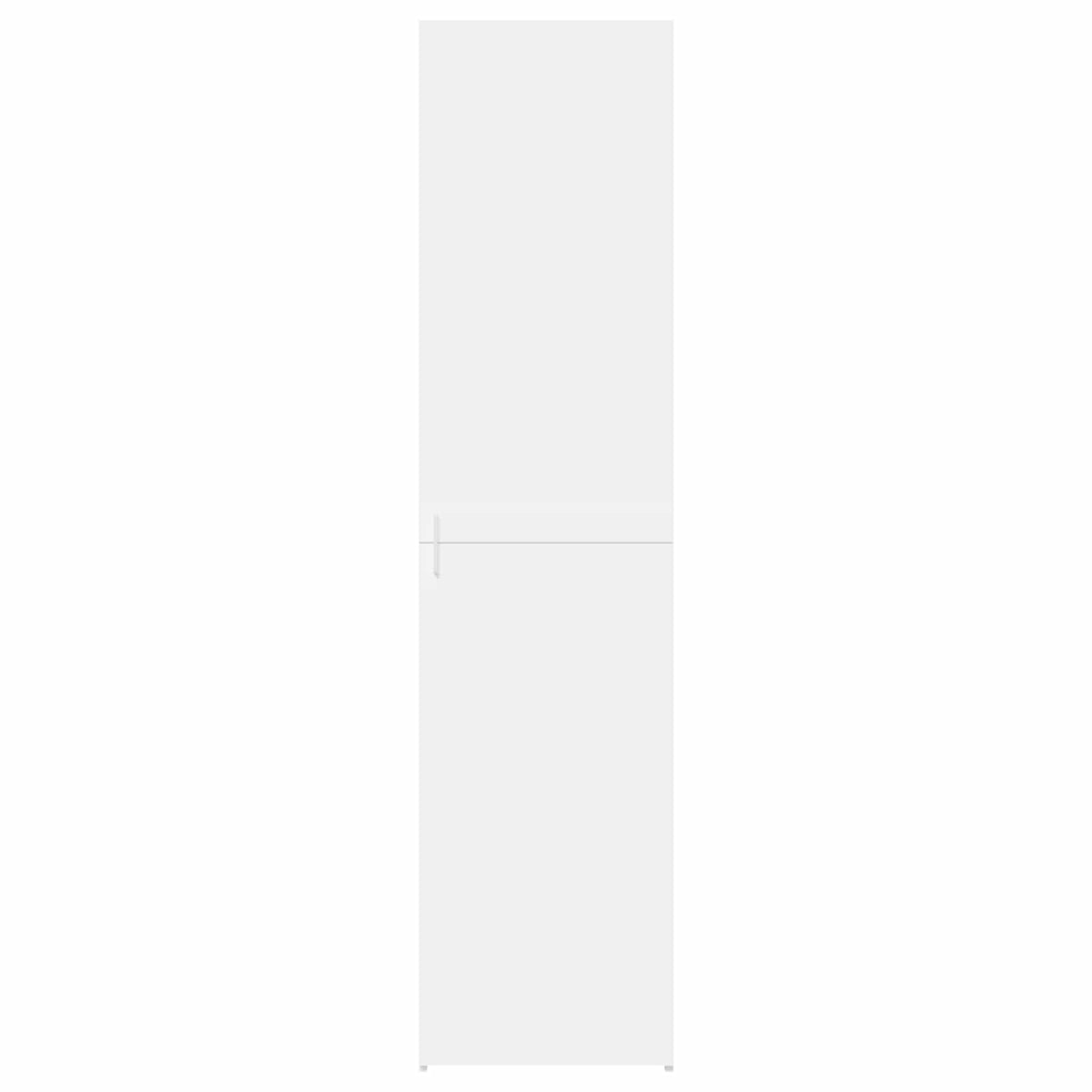 Highboard White 45x42.5x185 cm Engineered Wood
