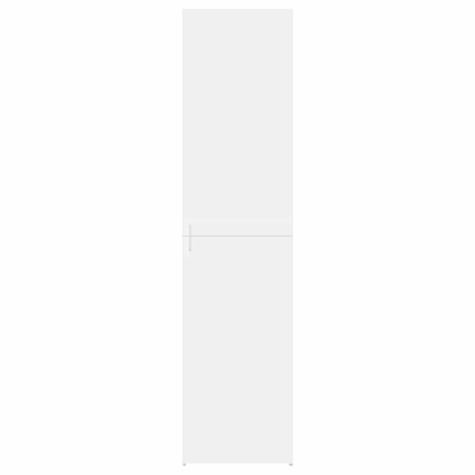 Highboard White 45x42.5x185 cm Engineered Wood