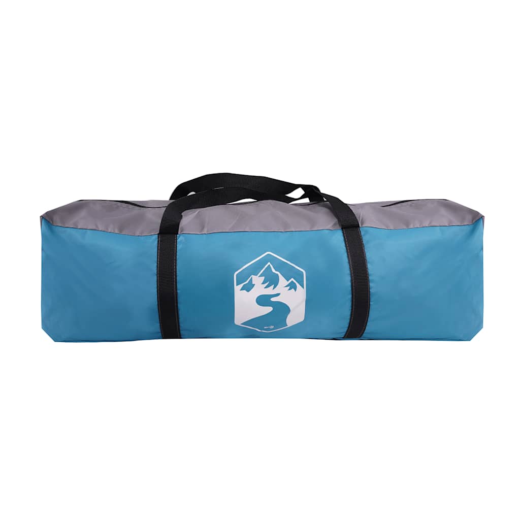 Camping Tent Tunnel 4-Person Blue Waterproof