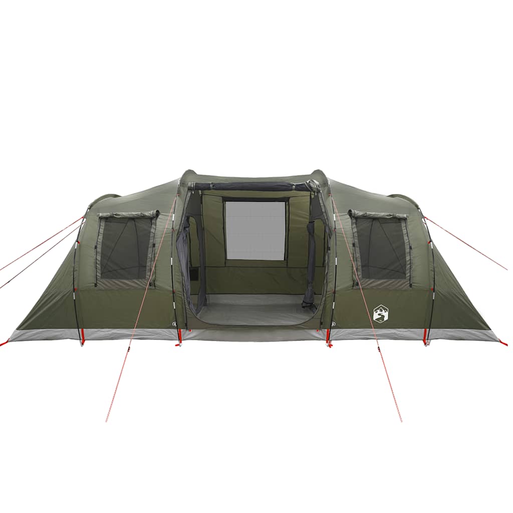 Camping Tent Tunnel 4-Person Olive Green Waterproof