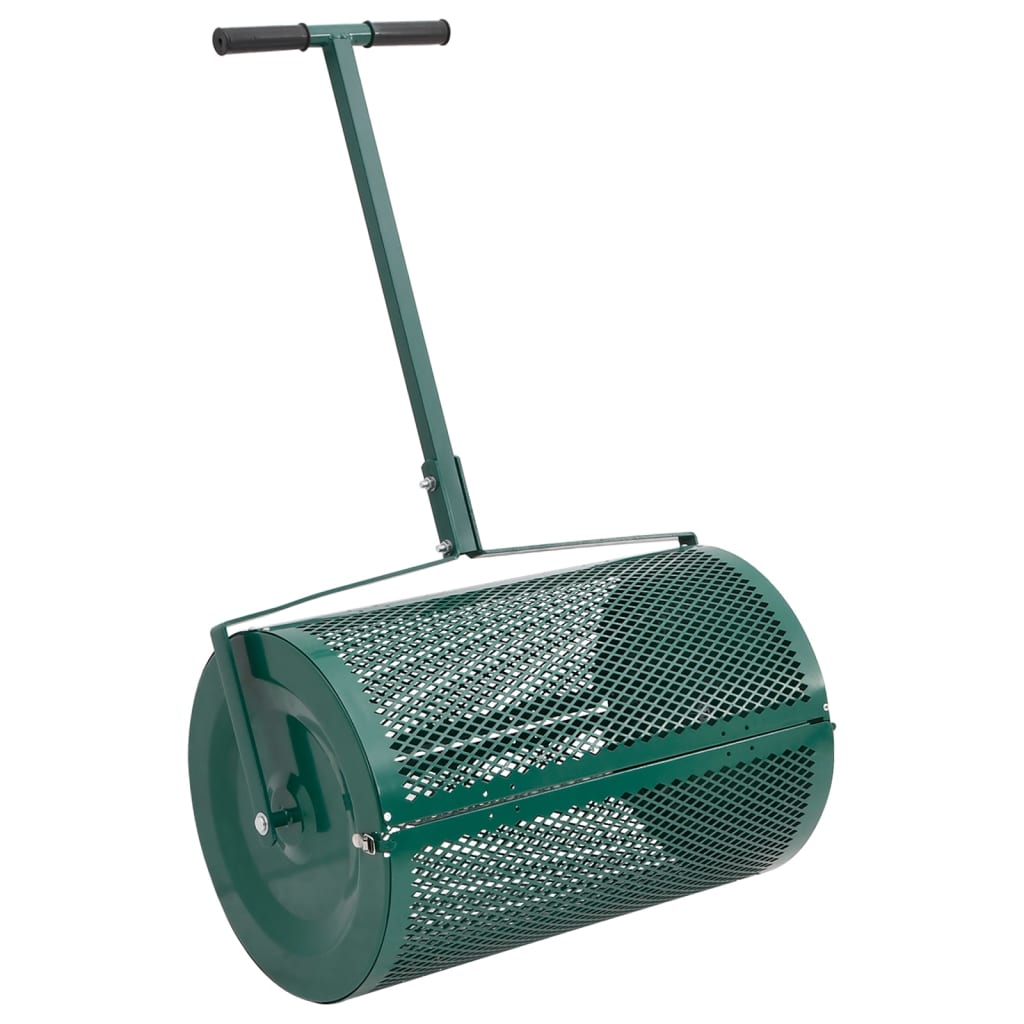 Compost Spreader 75L Green Ø40x60 cm Steel