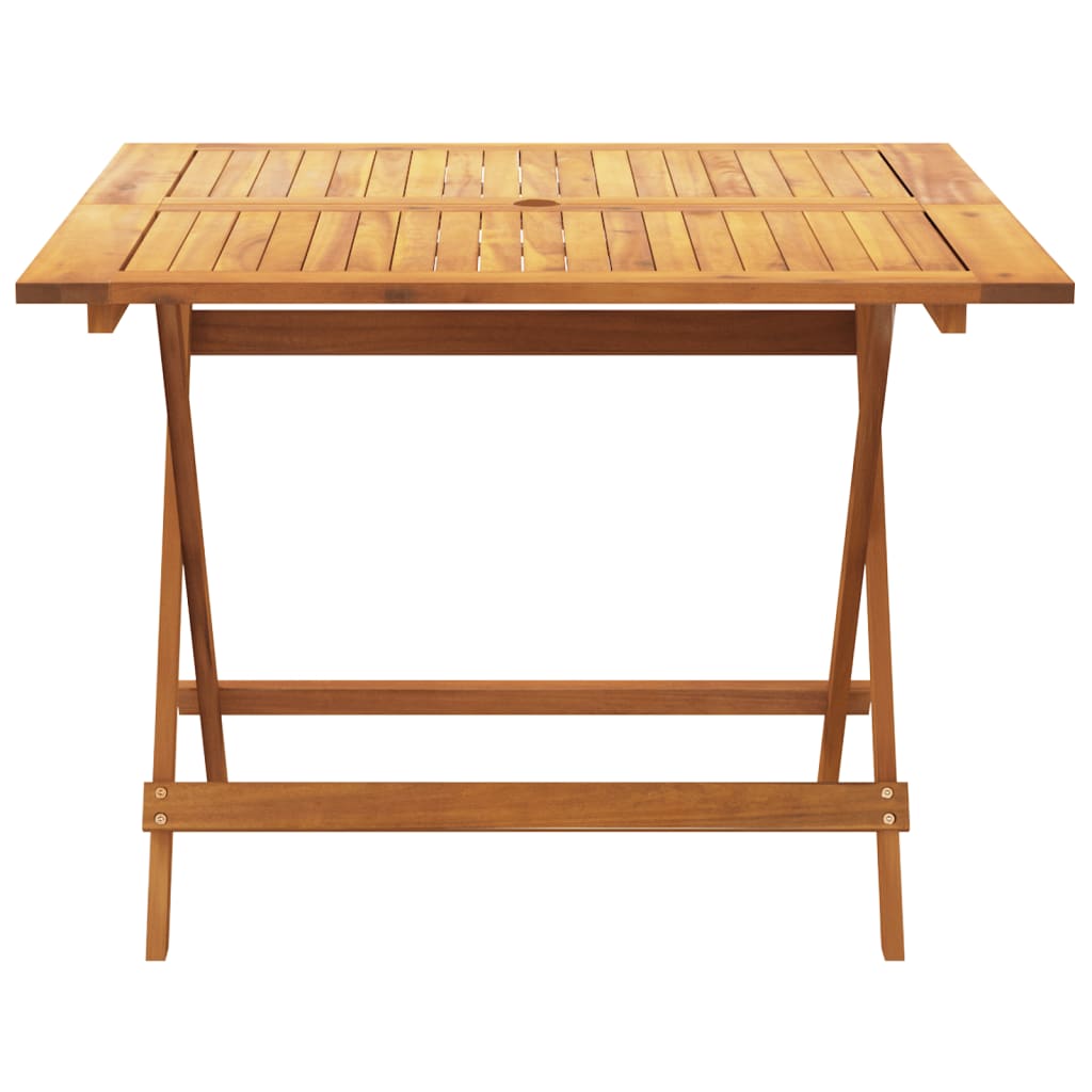5 Piece Garden Dining Set Anthracite Fabric and Solid Wood