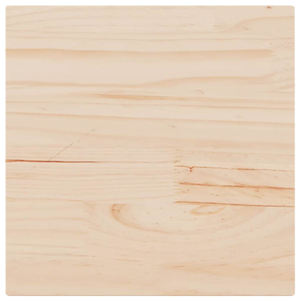Table Top 50x50x1.7 cm Square Solid Wood Pine