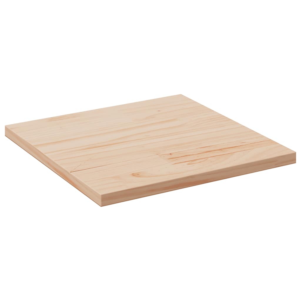 Table Top 50x50x1.7 cm Square Solid Wood Pine