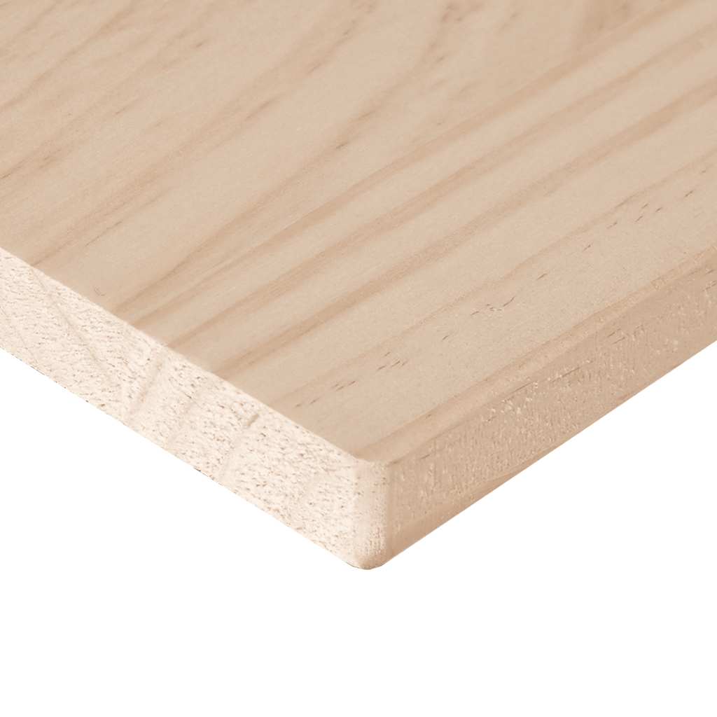 Table Top 50x50x1.7 cm Square Solid Wood Pine