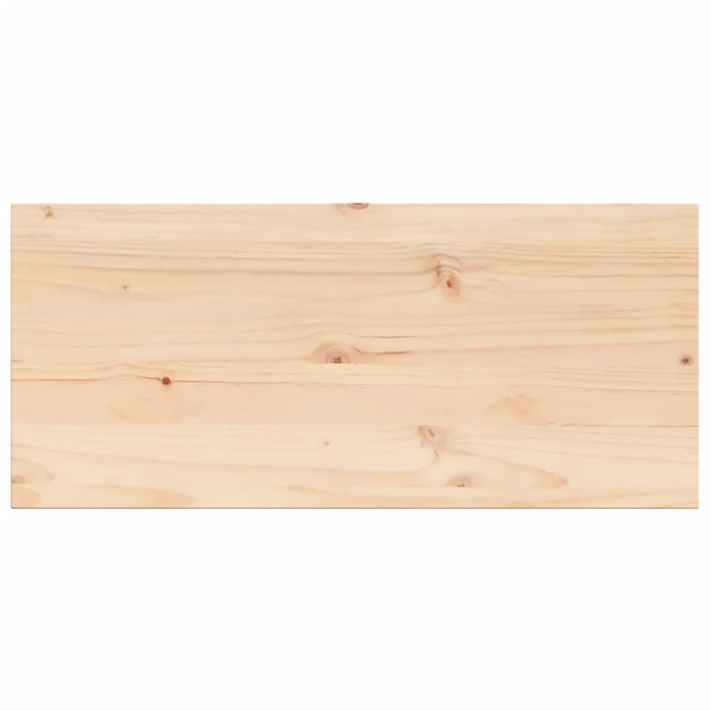 Table Top 90x40x1.7 cm Rectangular Solid Wood Pine