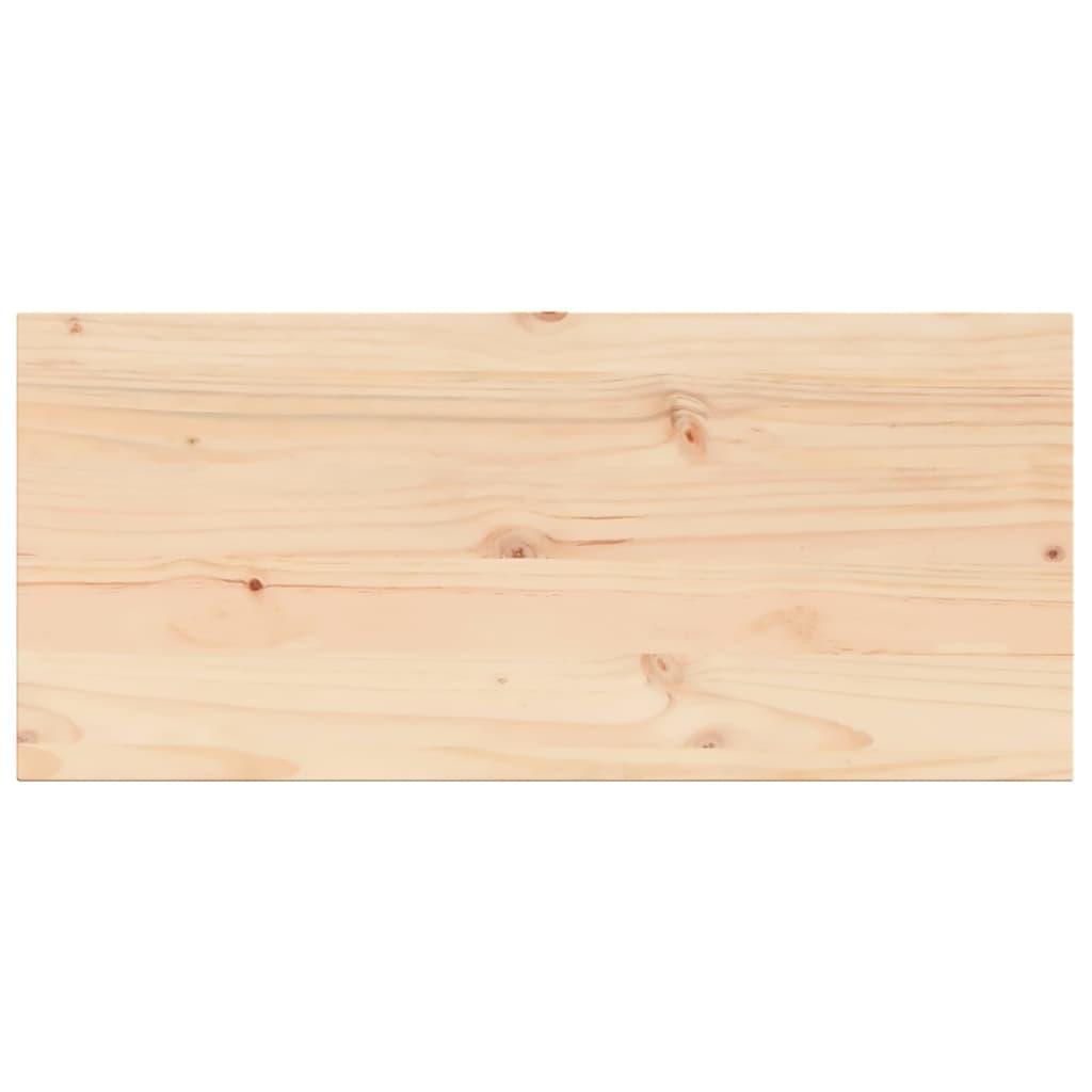 Table Top 100x50x1.7 cm Rectangular Solid Wood Pine