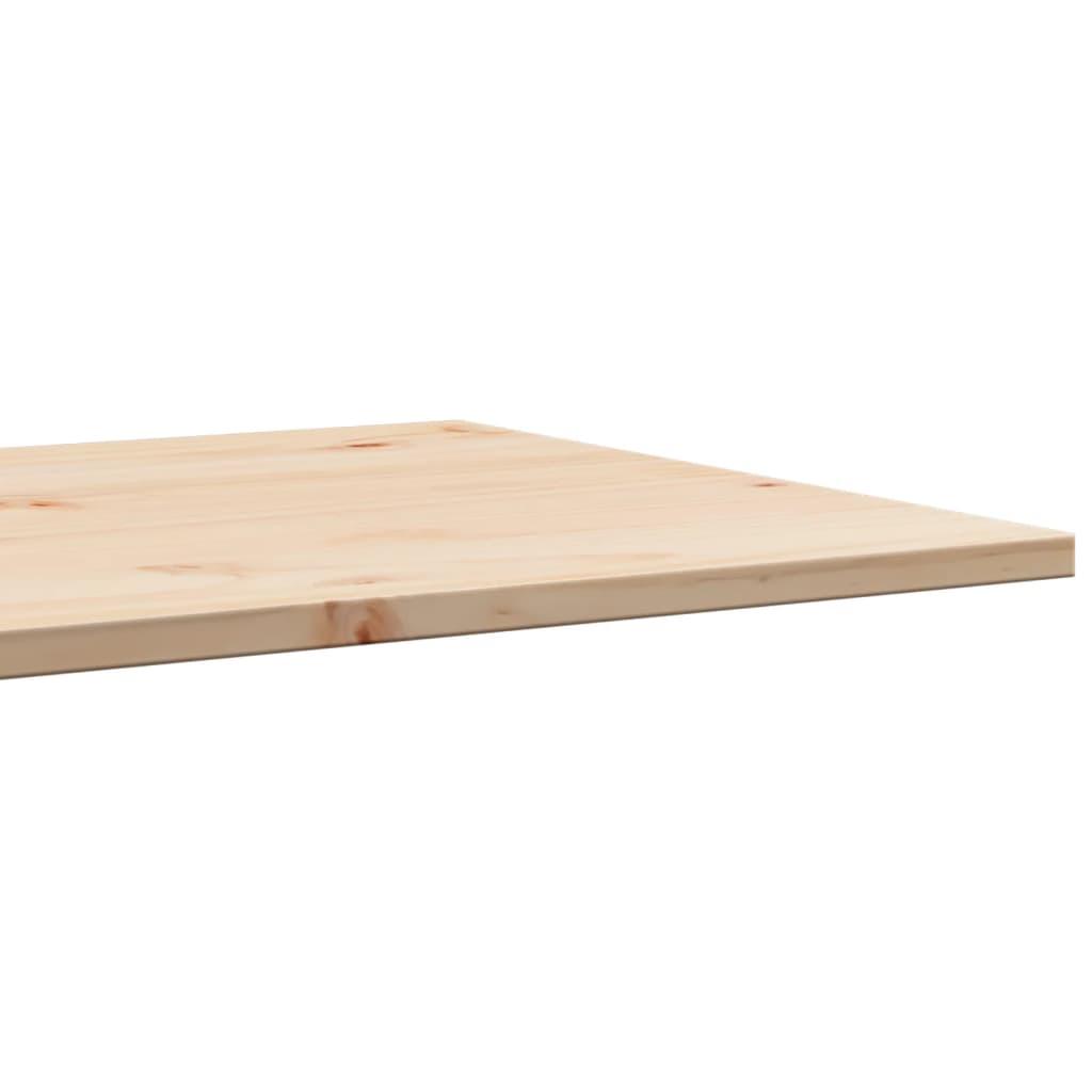 Table Top 100x50x1.7 cm Rectangular Solid Wood Pine