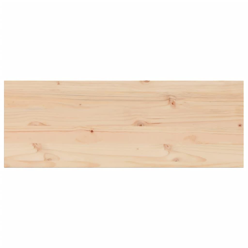 Table Top 110x40x1.7 cm Rectangular Solid Wood Pine