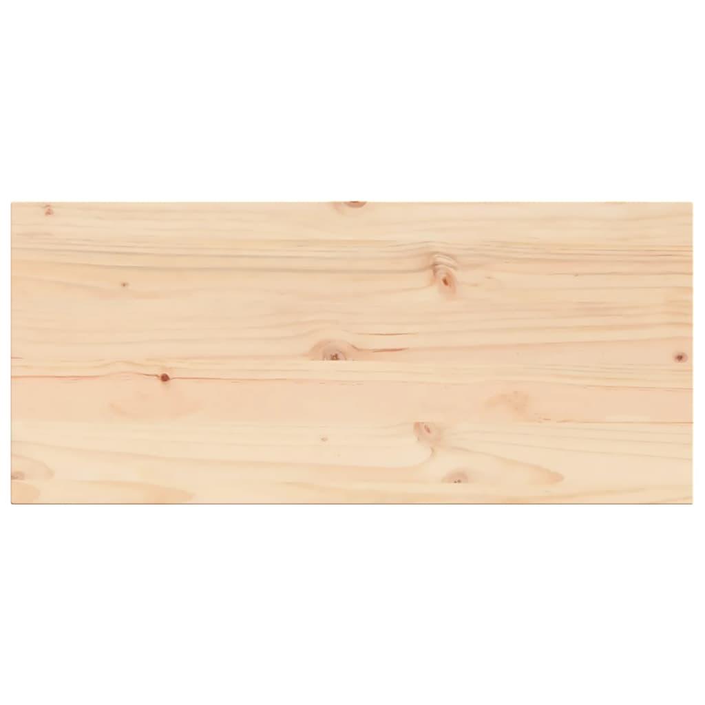 Table Top 90x40x2.5 cm Rectangular Solid Wood Pine