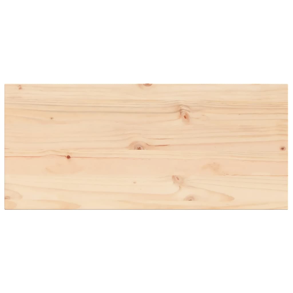 Table Top 90x40x2.5 cm Rectangular Solid Wood Pine