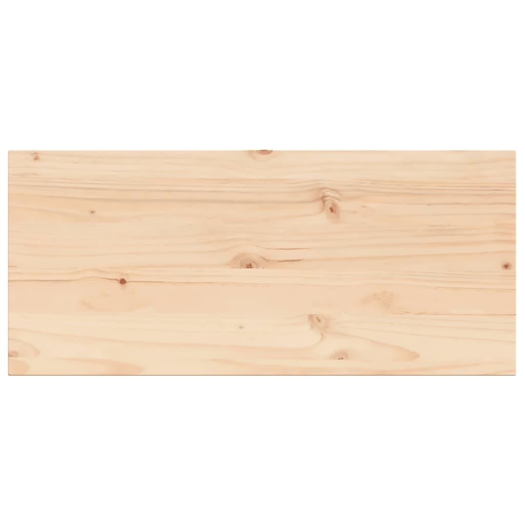 Table Top 100x50x2.5 cm Rectangular Solid Wood Pine