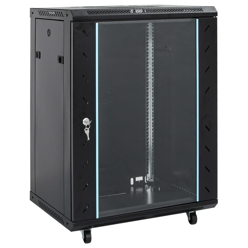 15U Network Cabinet with Swivel Feet 19&quot; IP20 60x45x86 cm