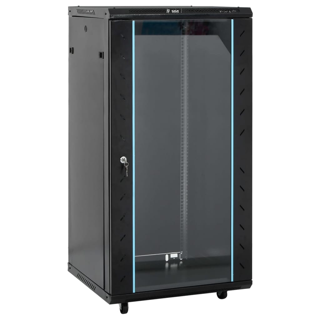 22U Network Cabinet with Swivel Feet 19&quot; IP20 60x60x120 cm