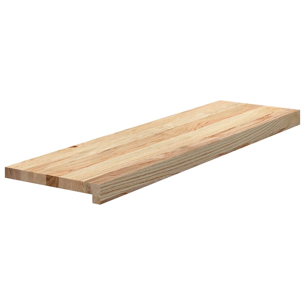 Stair Treads 4 pcs Untreated 90x30x2 cm Solid Wood Oak
