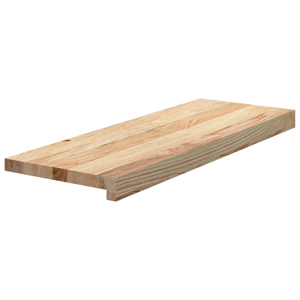 Stair Treads 8 pcs Untreated 70x25x2 cm Solid Wood Oak