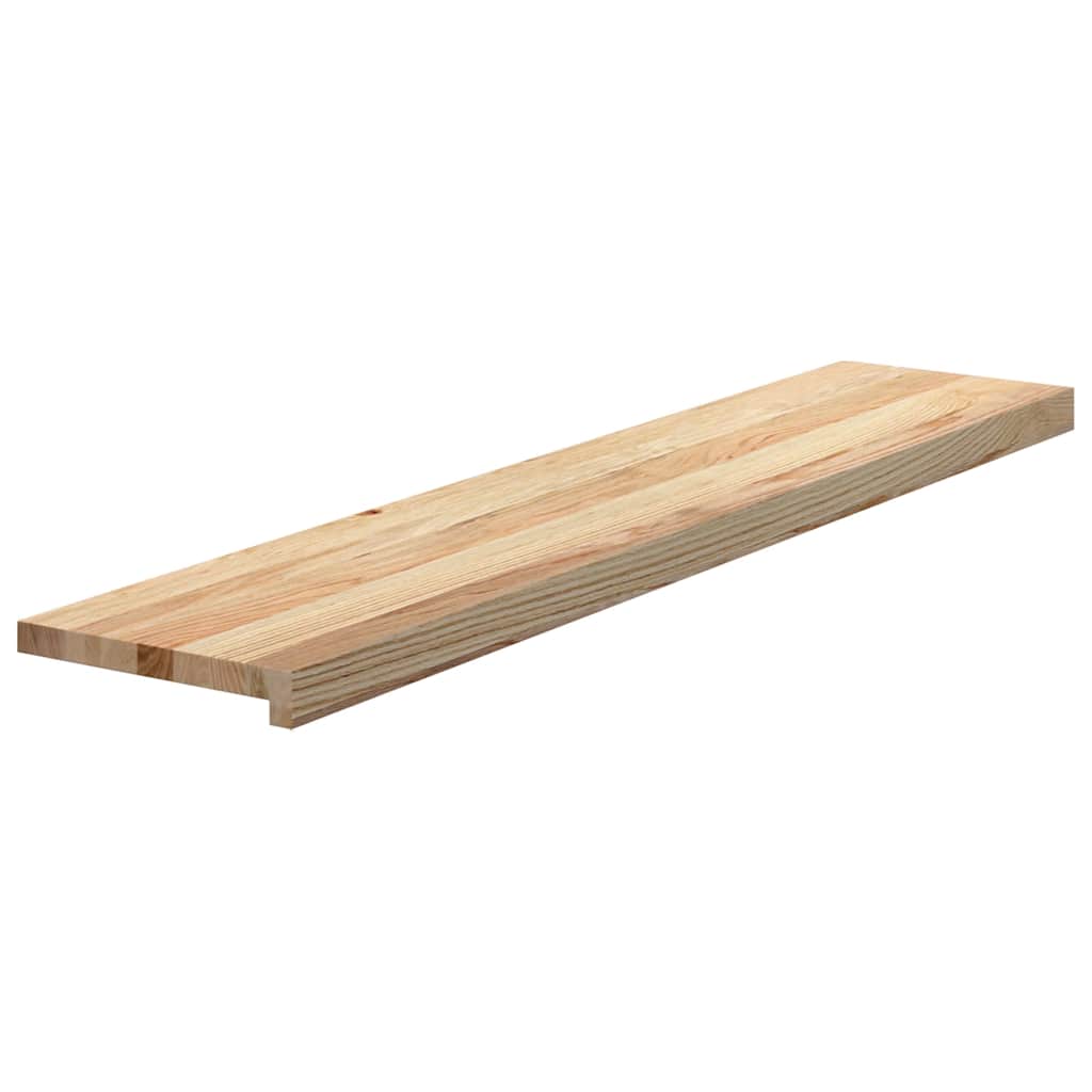 Stair Treads 8 pcs Untreated 120x25x2 cm Solid Wood Oak