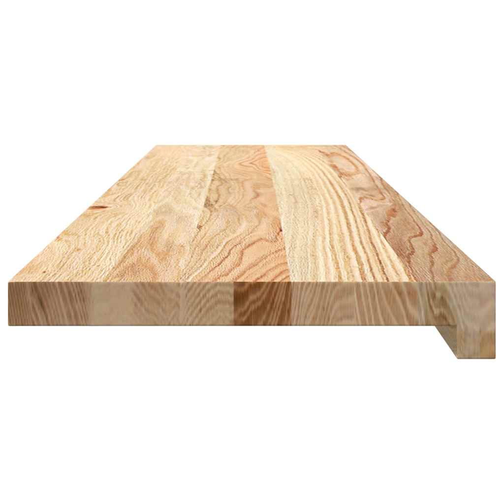 Stair Treads 12 pcs Untreated 100x25x2 cm Solid Wood Oak