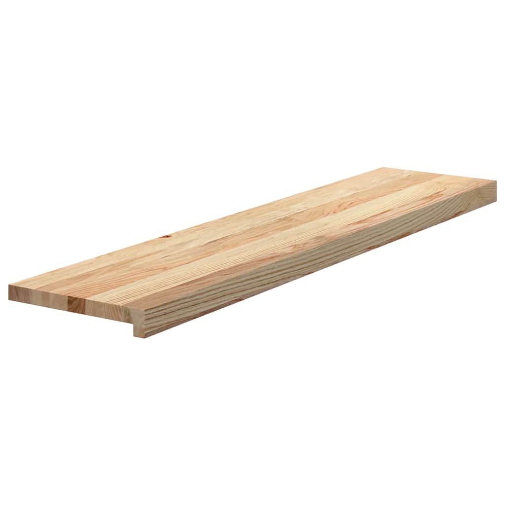 Stair Treads 12 pcs Untreated 110x25x2 cm Solid Wood Oak