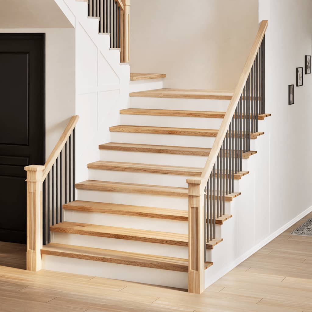Stair Treads 16 pcs Untreated 110x30x2 cm Solid Wood Oak
