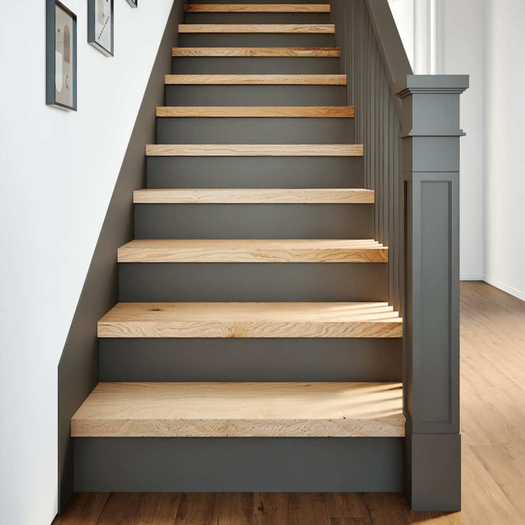 Stair Treads 20 pcs Untreated 80x25x2 cm Solid Wood Oak