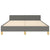 Bed Frame without Mattress Dark Grey 137x187 cm Double Fabric