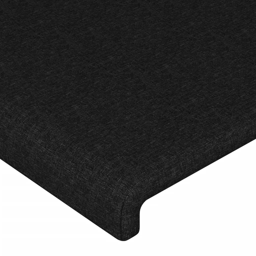 Bed Frame without Mattress Black 152x203 cm Queen Fabric
