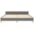 Bed Frame without Mattress Dark Grey 152x203 cm Queen Fabric