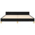 Bed Frame without Mattress Black 152x203 cm Queen Fabric