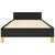 Bed Frame without Mattress Black 107x203 cm King Single Size Fabric