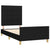 Bed Frame without Mattress Black 107x203 cm King Single Size Fabric