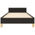 Bed Frame without Mattress Black 107x203 cm King Single Size Fabric