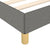 Bed Frame without Mattress Dark Grey 107x203 cm King Single Size Fabric