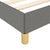 Bed Frame without Mattress Dark Grey 107x203 cm King Single Size Fabric